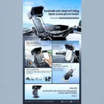 Remax RM-C53 Sunshade And Rainproof Cycling Quick Access Mobile Phone Holder - Image 2