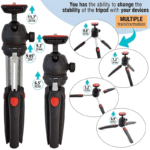NeePho NP-888 Extendable Mobile Phone Tripod with Holder - Image 3