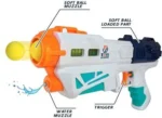 2 in 1 Water Shoot Magic Blaster Gun with 3 Bowling Pins & 6 Soft Ball - Image 3