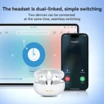 HOCO EW60 TWS Bluetooth 5.3 Wireless Earbuds - Image 3