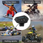 Y30 Motorcycle Helmet Headset LCD Display Bluetooth 5.4 Headphones - Image 5