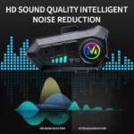 Y30 Motorcycle Helmet Headset LCD Display Bluetooth 5.4 Headphones - Image 9