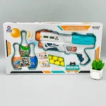 2 in 1 Water Shoot Magic Blaster Gun with 3 Bowling Pins & 6 Soft Ball - Image 2
