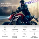Y30 Motorcycle Helmet Headset LCD Display Bluetooth 5.4 Headphones
