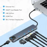 SpeedX 8 in 1 Type-C Adaptor - Image 2