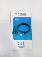 Interlink Powerline 3-in-1 Data Cable with Fast Charging - Image 7