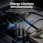Toocki 48W Dual Port Fast Car Charger Multi-port PD3.0 QC3.0 Fast Charging USB Type C Mini Car Adapter - Image 6