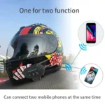 Y30 Motorcycle Helmet Headset LCD Display Bluetooth 5.4 Headphones - Image 4