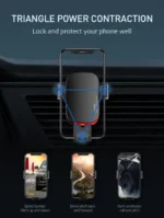 LDNIO Gravity Lock Car Phone Holder MG10 - Image 3
