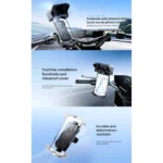 Remax RM-C53 Sunshade And Rainproof Cycling Quick Access Mobile Phone Holder - Image 6