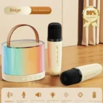 K52 Karaoke Bluetooth Speaker with 2 Wireless Mic - Image 2