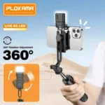 PLOKAMA Selfie Stick Live-K5 LED 700mm - Image 8