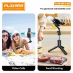 PLOKAMA Selfie Stick Live-K5 LED 700mm - Image 3