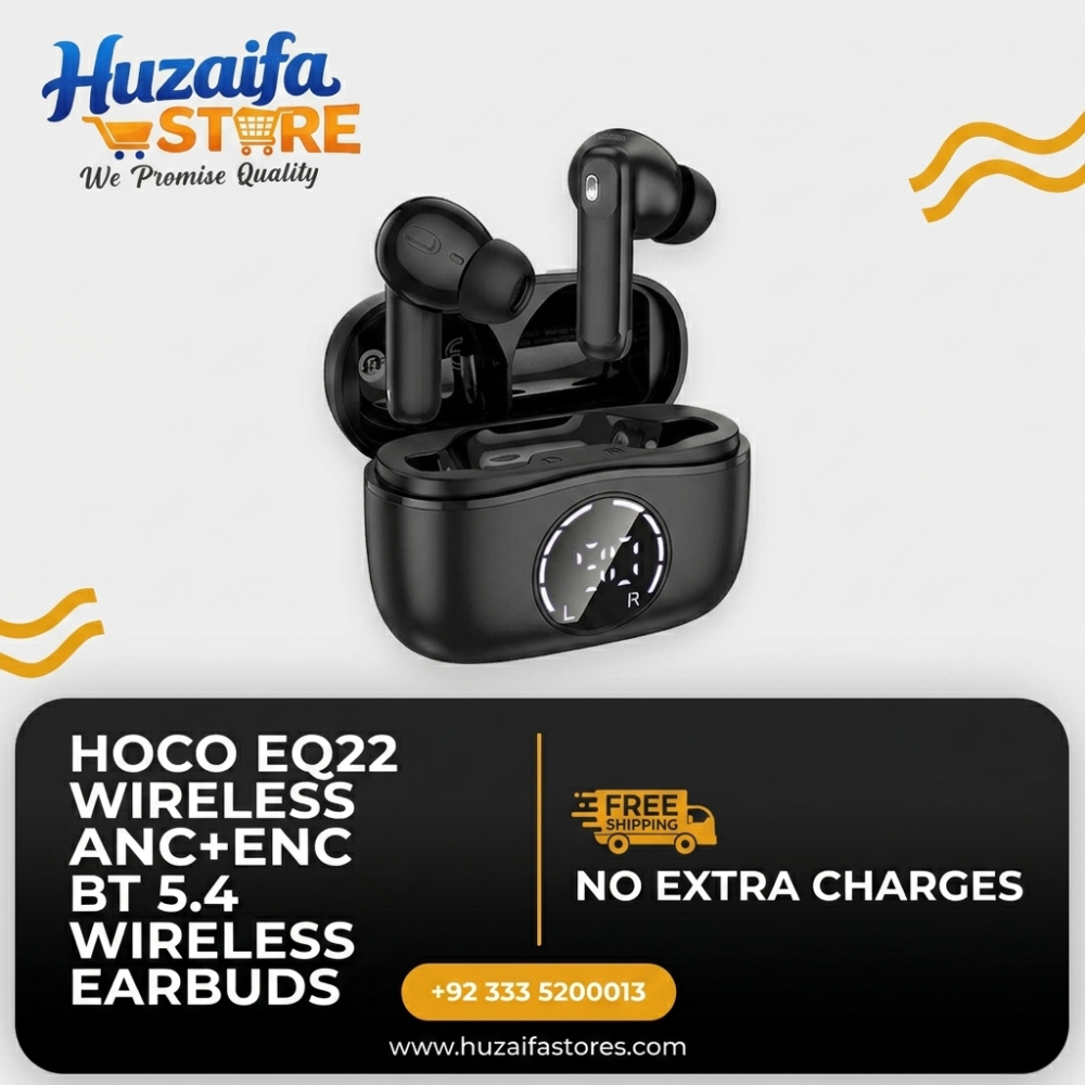 HOCO EQ22 Wireless ANC+ENC Bluetooth 5.4 Earbuds