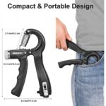 Adjustable Hand Grip Strengthener 5–60KG with Counter | Forearm & Wrist Exercise Trainer - Image 5