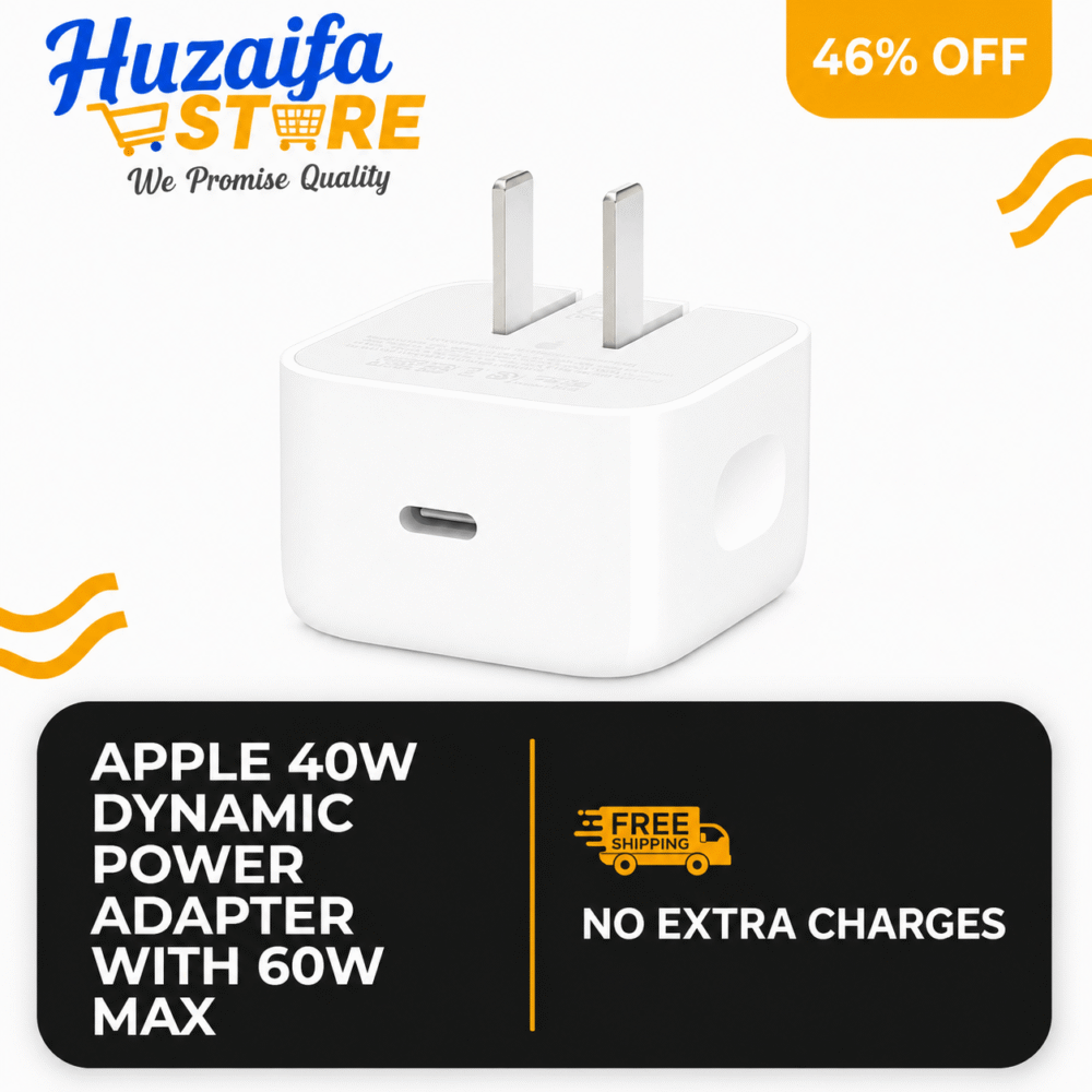 Apple 40W Fast Charging Adapter + Free Braided Cable | Limited Time Offer