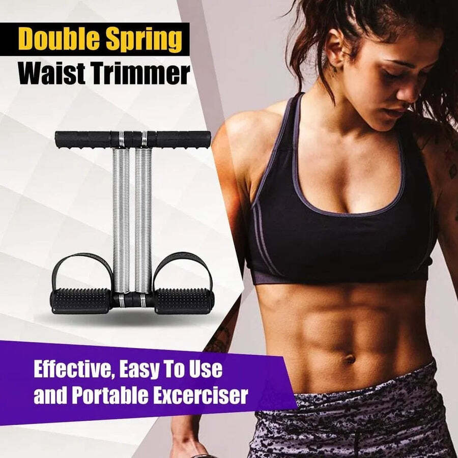 Tummy-Trimmer-Double-Spring-Tango-Sports-6871 Tummy Trimmer Full Body Exercise Home Gym – Double Spring - Image 1