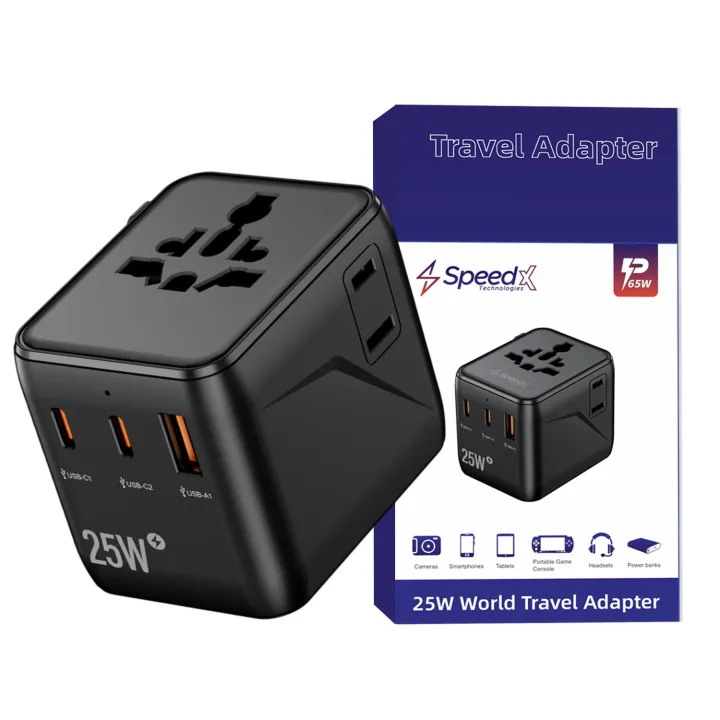 SpeedX  Travel Adapter  25W PD SP-TCW02